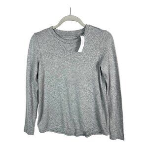 American‎ Eagle long sleeve gray top NWT